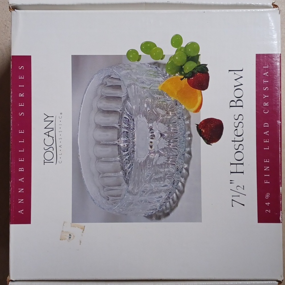 ST GEORGE Crystal Hostess Bowl